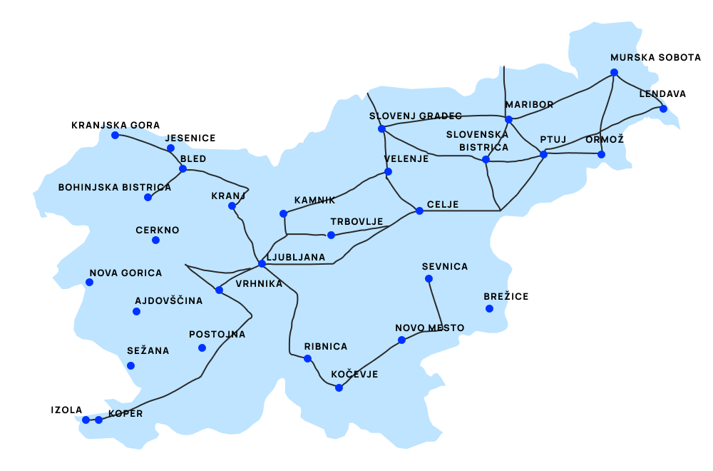 Raziščite območje pokritosti - United Fiber Slovenija